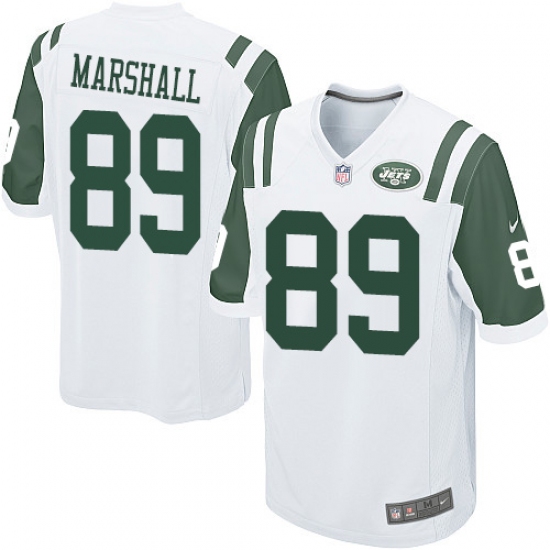 Men's Nike New York Jets #89 Jalin Marshall Game White NFL Jersey - Ujersey