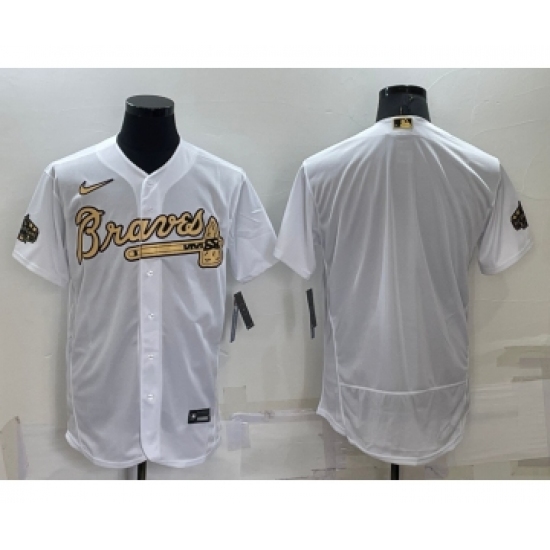 Men's Atlanta Braves Blank White 2022 All Star Stitched Flex Base Nike Jersey - Ujersey