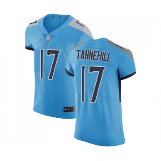 Men's Tennessee Titans #17 Ryan Tannehill Light Blue Alternate Vapor Untouchable Elite Player Football Jersey - Ujersey