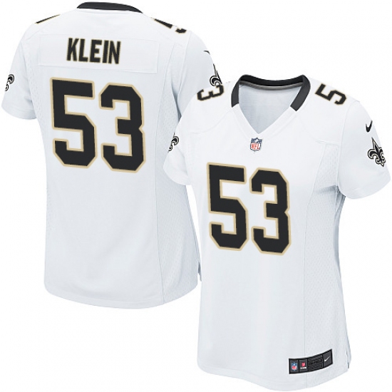 Women's Nike New Orleans Saints #53 A.J. Klein Game White NFL Jersey - Ujersey