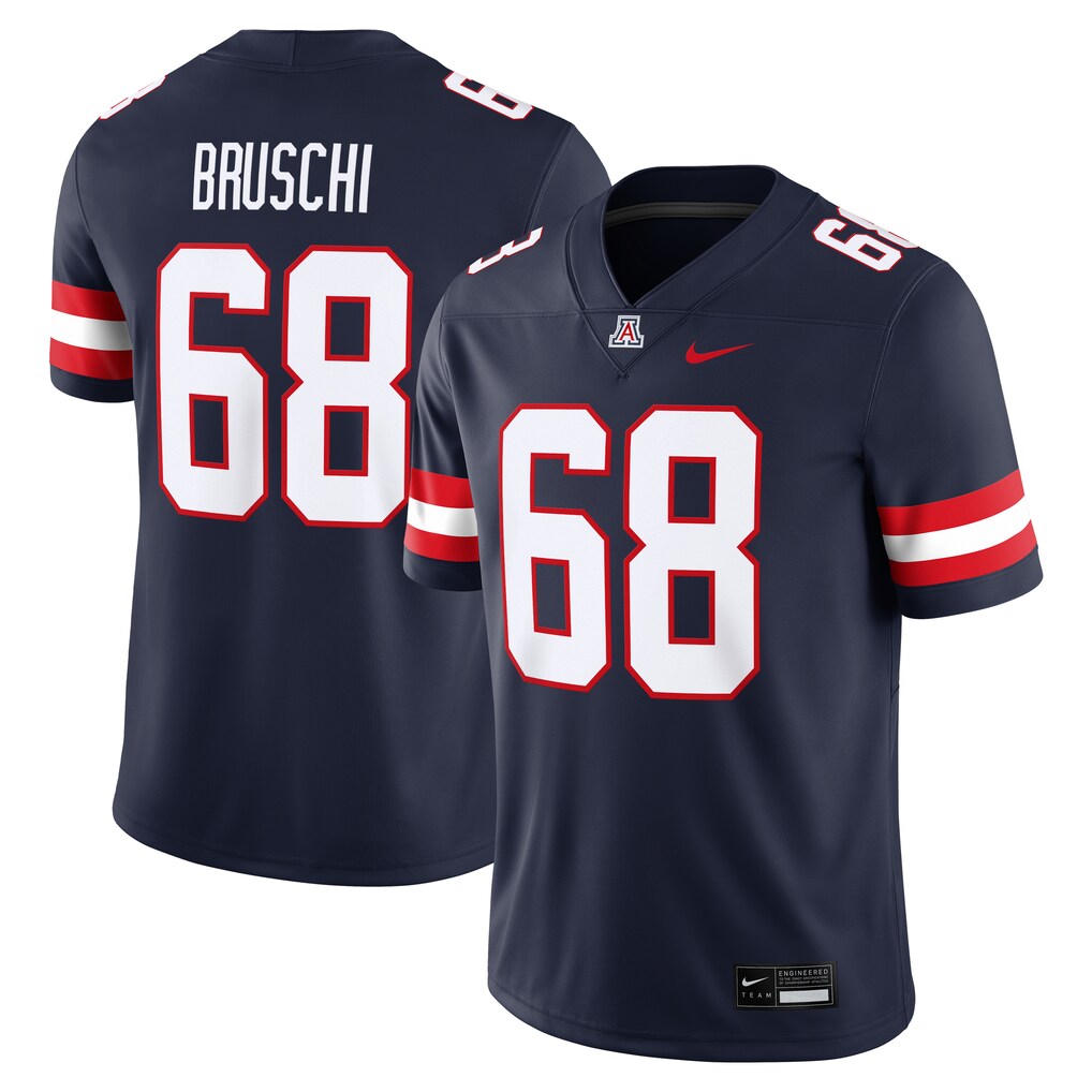 Men's Nike Tedy Bruschi Navy Arizona Wildcats Home Game Jersey - ujerseystore
