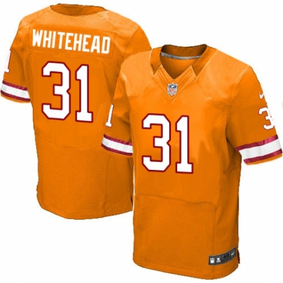 Men's Nike Tampa Bay Buccaneers #31 Jordan Whitehead Elite Orange Glaze Alternate NFL Jersey - Ujersey