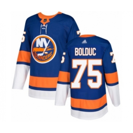 Youth New York Islanders #75 Samuel Bolduc Authentic Royal Blue Home Hockey Jersey - Ujersey