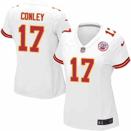 Women's Nike Kansas City Chiefs #17 Chris Conley Game White NFL Jersey - Ujersey