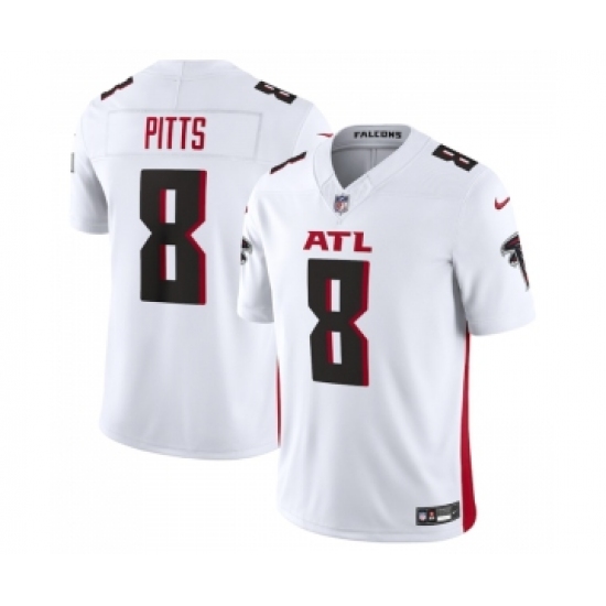 Men's Atlanta Falcons #8 Kyle Pitts White 2023 F.U.S.E. Vapor Untouchable Limited Stitched Football Jersey - Ujersey
