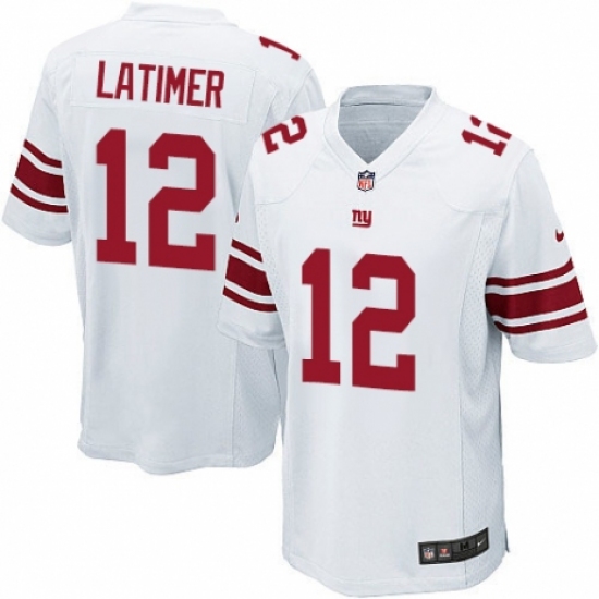 Men's Nike New York Giants #12 Cody Latimer Game White NFL Jersey - Ujersey