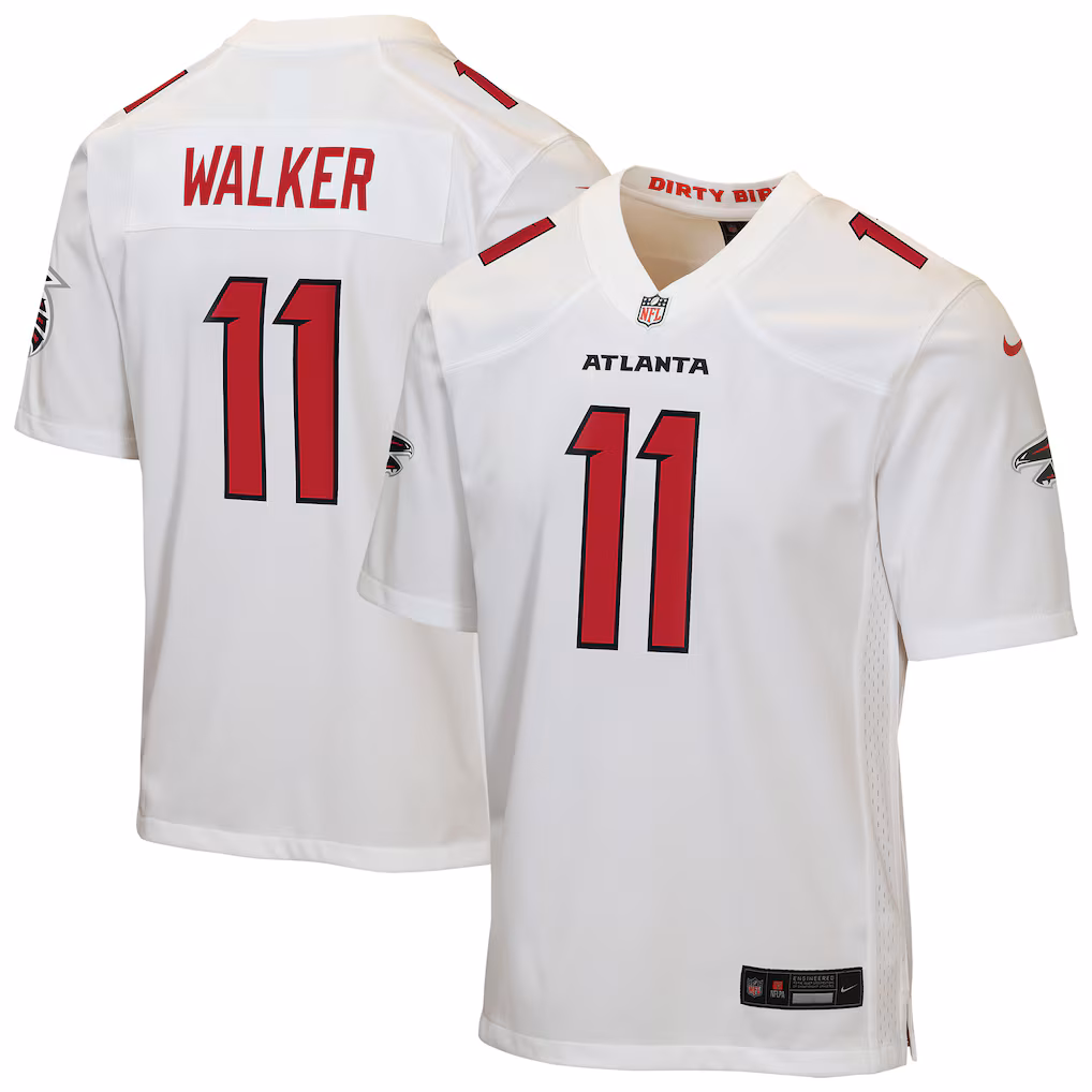 Youth Atlanta Falcons Jalon Walker Nike White Game Jersey
