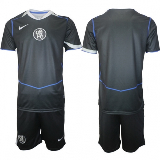 Men Chelsea 2026 Soccer Jerseys DarkGrey BLANK