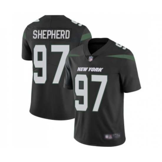 Youth New York Jets #97 Nathan Shepherd Black Alternate Vapor Untouchable Limited Player Football Jersey - Ujersey
