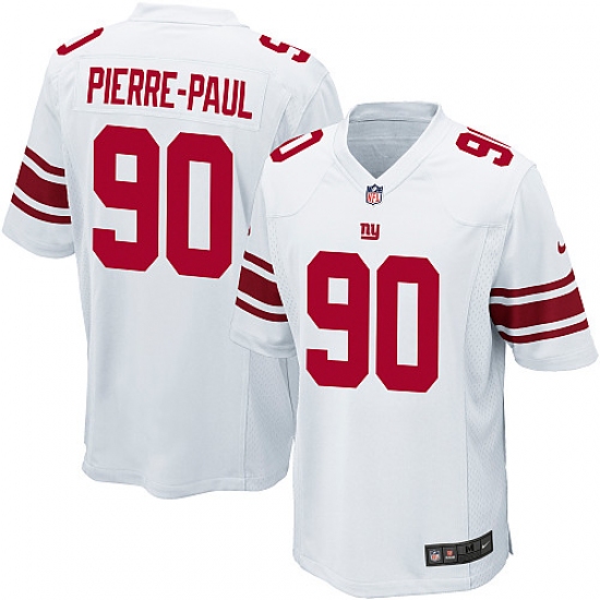 Men's Nike New York Giants #90 Jason Pierre-Paul Game White NFL Jersey - Ujersey