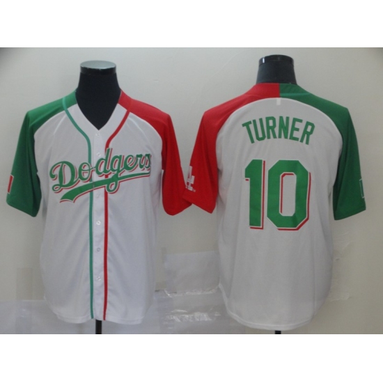 Men's Los Angeles Dodgers #10 Justin Turner White Authentic Jersey - Ujersey