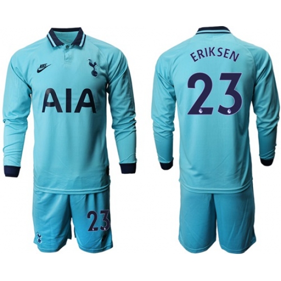 Tottenham Hotspur #23 Eriksen Third Long Sleeves Soccer Club Jersey