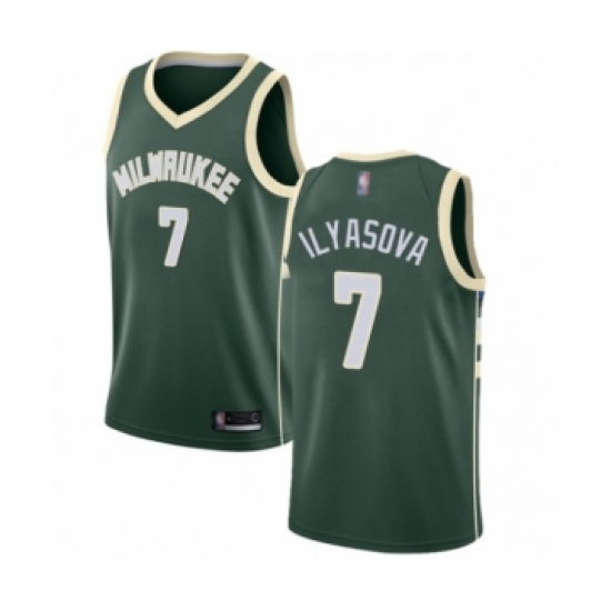 Youth Milwaukee Bucks #7 Ersan Ilyasova Swingman Green Basketball Jersey - Icon Edition - Ujersey