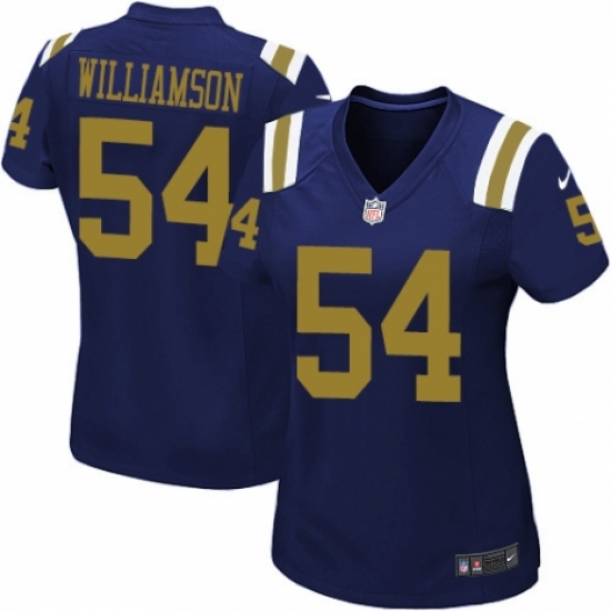 Women's Nike New York Jets #54 Avery Williamson Game Navy Blue Alternate NFL Jersey - Ujersey