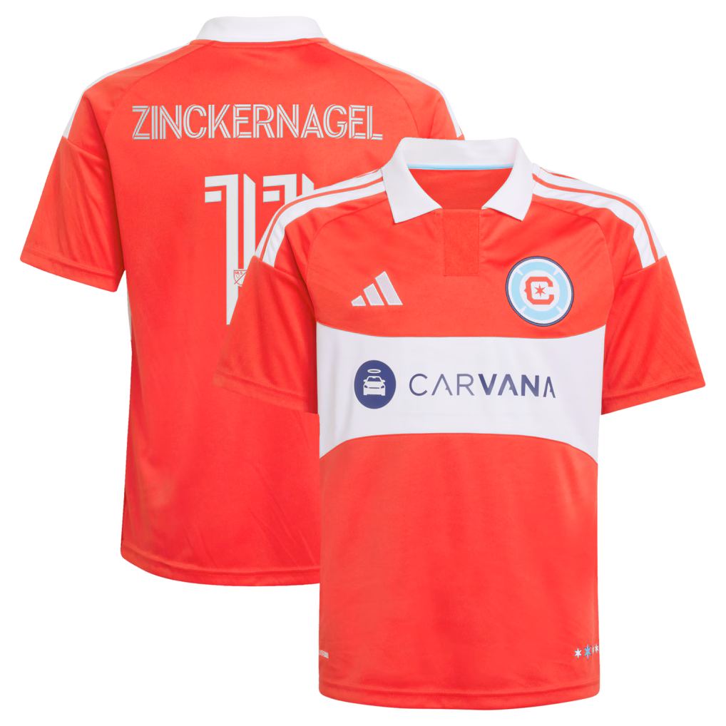 Youth Chicago Fire Philip Zinckernagel adidas Red 2026 Forever Red Replica Jersey - Ujersey NHL