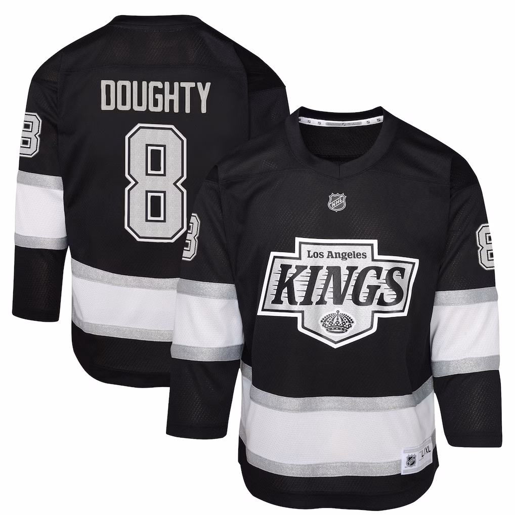 Youth Los Angeles Kings Drew Doughty Outerstuff Black Home Replica Player Jersey - ujerseystore