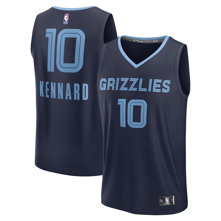 Men's Memphis Grizzlies Luke Kennard Fanatics Navy Fast Break Replica Player Jersey - Icon Edition - Ujersey