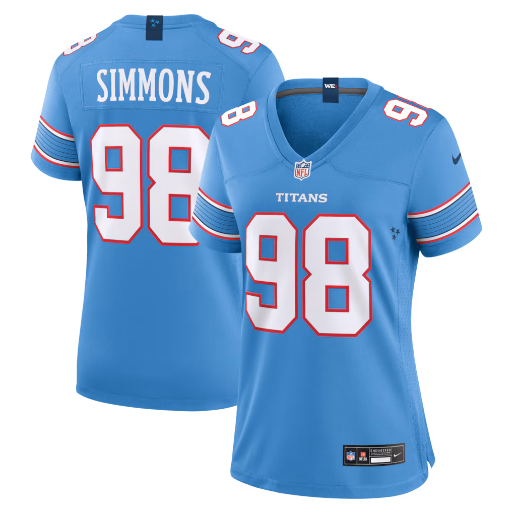 Women's Tennessee Titans Jeffery Simmons Nike Light Blue Game Jersey - Vujersey Los Angeles Rams