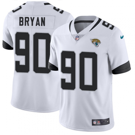 Youth Nike Jacksonville Jaguars #90 Taven Bryan White Vapor Untouchable Limited Player NFL Jersey - Ujersey