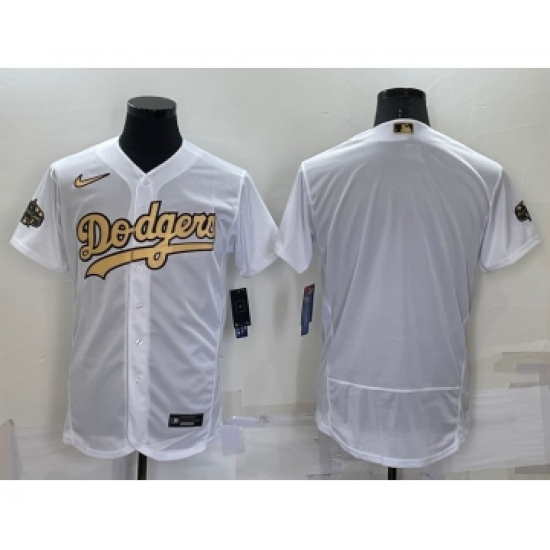Men's Los Angeles Dodgers Blank White 2022 All Star Stitched Flex Base Nike Jersey - Ujersey