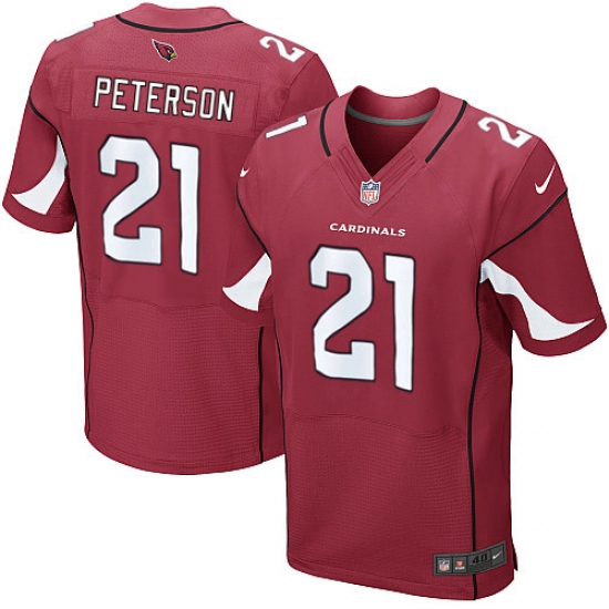 Men's Nike Arizona Cardinals #21 Patrick Peterson Elite Red Team Color NFL Jersey - Ujersey