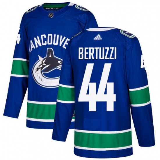 Youth Adidas Vancouver Canucks #44 Todd Bertuzzi Premier Blue Home NHL Jersey - Ujersey