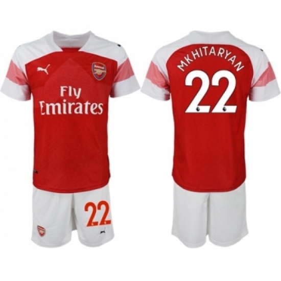Arsenal #22 Mkhitaryan Home Soccer Club Jersey