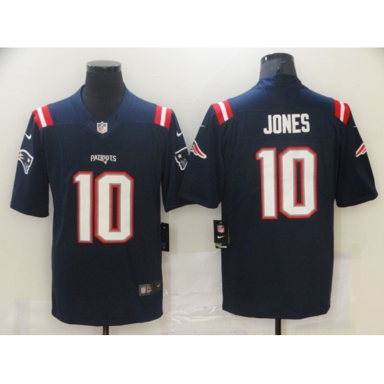 Men's New England Patriots #10 Mac Jones Nike Navy 2021 NFL Draft First Round Pick Leopard Jersey - Ujersey