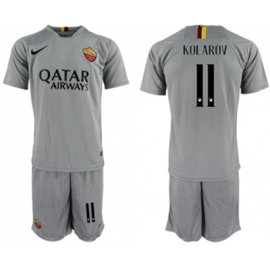 Roma #11 Kolarov Away Soccer Club Jersey