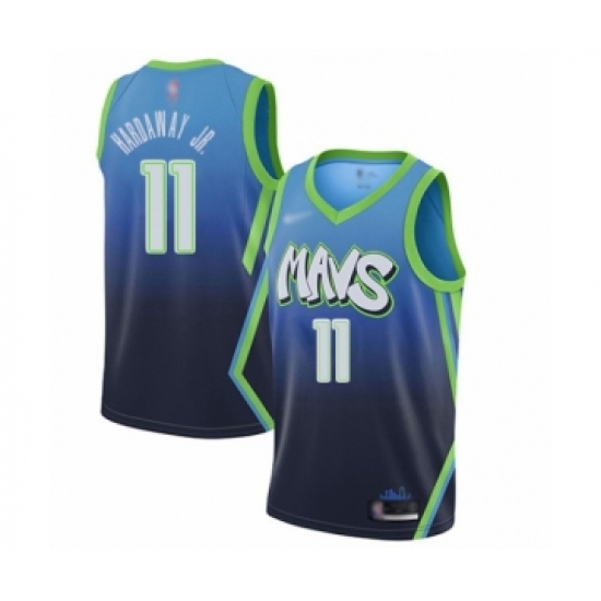 Men's Dallas Mavericks #11 Tim Hardaway Jr. Swingman Blue Basketball Jersey - 2019 20 City Edition - Ujersey