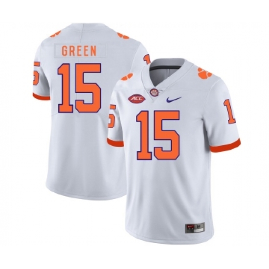 Clemson Tigers 15 T.J. Green White Nike College Football Jersey - Ujersey