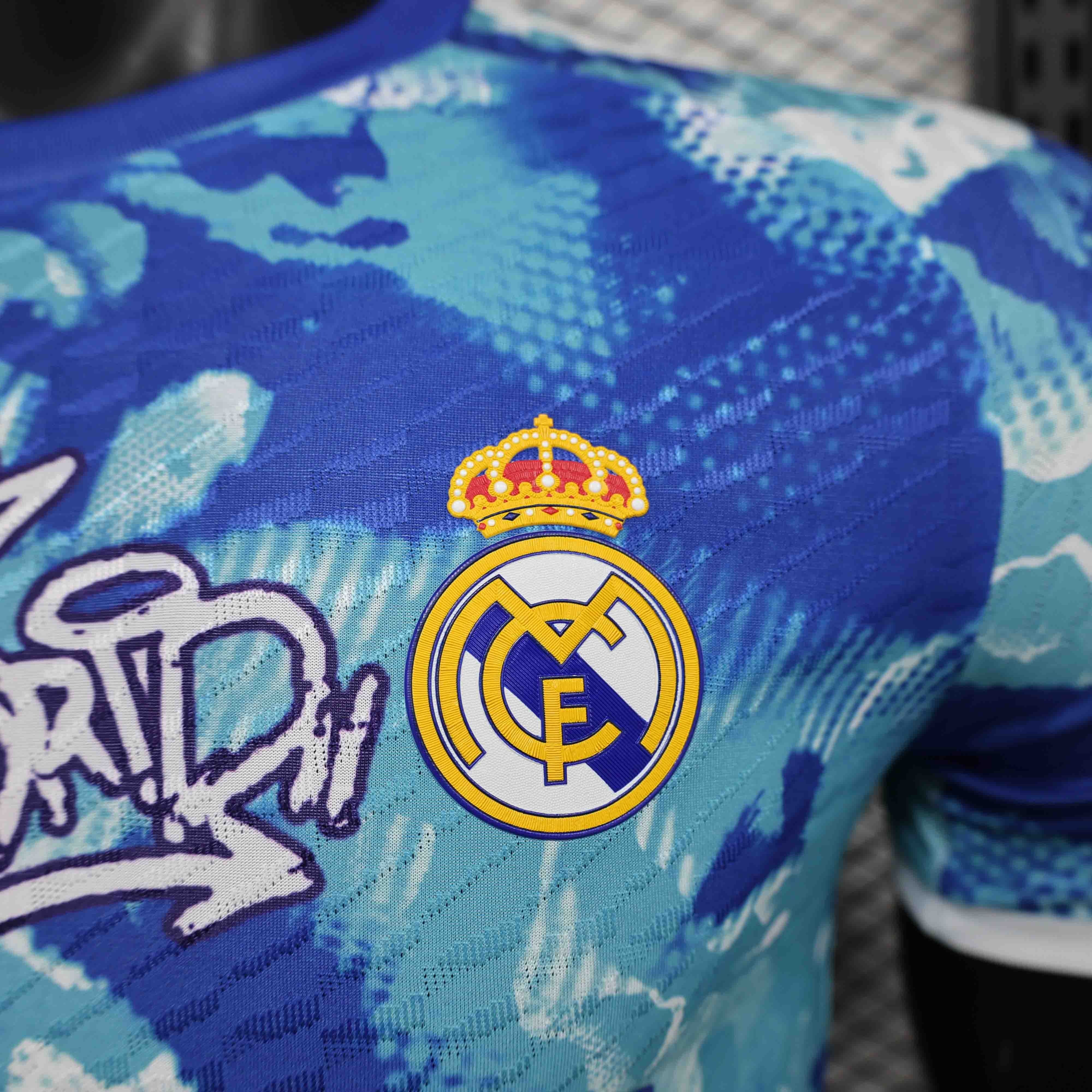 Real Madrid Soccer Jersey Ocean Special Edition Shirt 2024/25