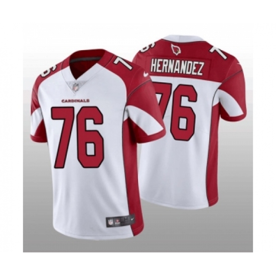 Men's Arizona Cardinals #76 Will Hernandez White Red Vapor Untouchable Stitched Football Jersey - Ujersey