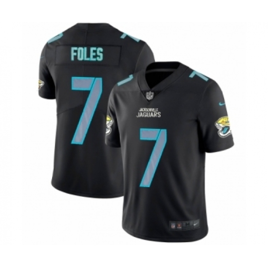 Men's Jacksonville Jaguars #7 Nick Foles Limited Black Rush Impact Football Jersey - Ujersey