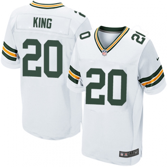 Men's Nike Green Bay Packers #20 Kevin King Elite White NFL Jersey - Ujersey