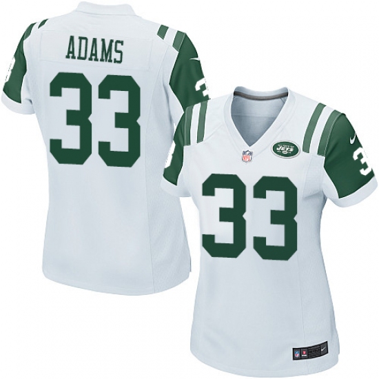 Women's Nike New York Jets #33 Jamal Adams Game White NFL Jersey - Ujersey