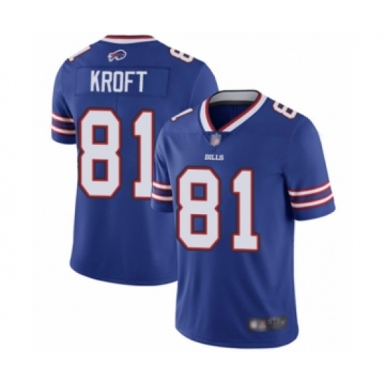 Men's Buffalo Bills #81 Tyler Kroft Royal Blue Team Color Vapor Untouchable Limited Player Football Jersey - Ujersey