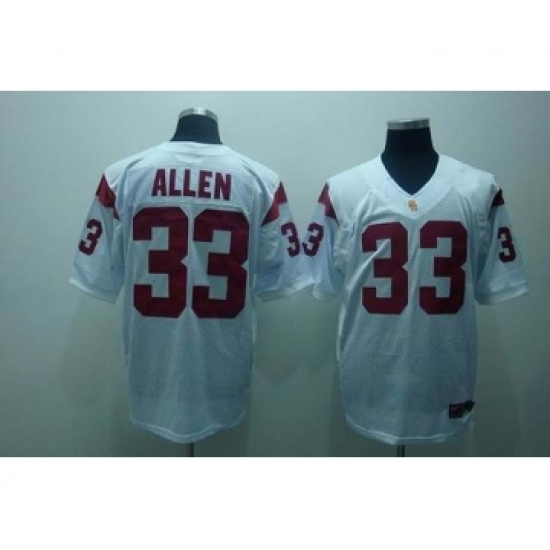 USC Trojans 33 Allen white Jerseys