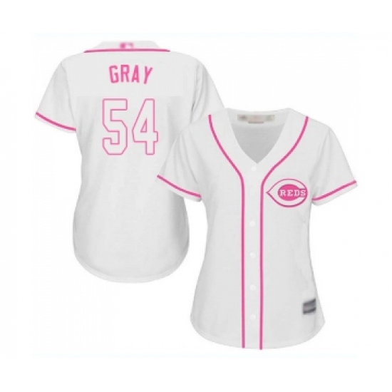 Women's Cincinnati Reds #54 Sonny Gray Replica White Fashion Cool Base Baseball Jersey - Ujersey