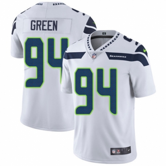 Youth Nike Seattle Seahawks #94 Rasheem Green White Vapor Untouchable Elite Player NFL Jersey - Ujersey