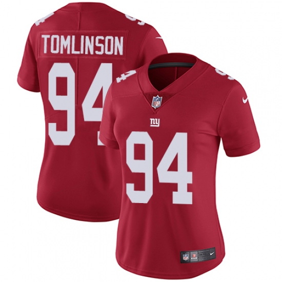 Women's Nike New York Giants #94 Dalvin Tomlinson Elite Red Alternate NFL Jersey - Ujersey