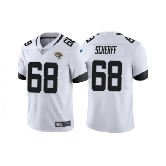 Men's Jacksonville Jaguars #68 Brandon Scherff White Vapor Untouchable Limited Stitched Jersey - Ujersey