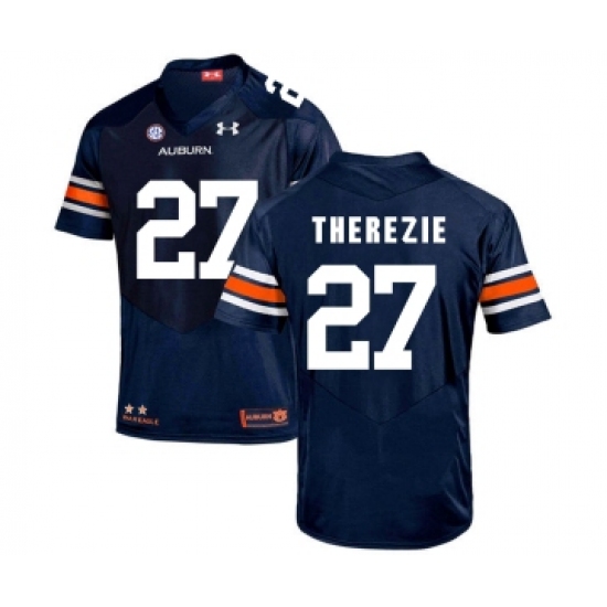 Auburn Tigers 27 Robenson Therezie Navy College Football Jersey - Ujersey