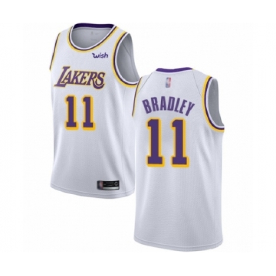 Women's Los Angeles Lakers #11 Avery Bradley Authentic White Basketball Jersey - Association Edition - Ujersey