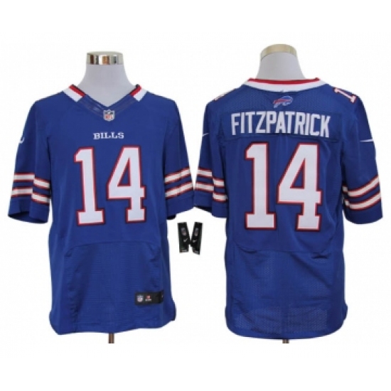Men's Nike Buffalo Bills #14 Ryan Fitzpatrick Blue Vapor Untouchable Limited Stitched Jersey - Ujersey