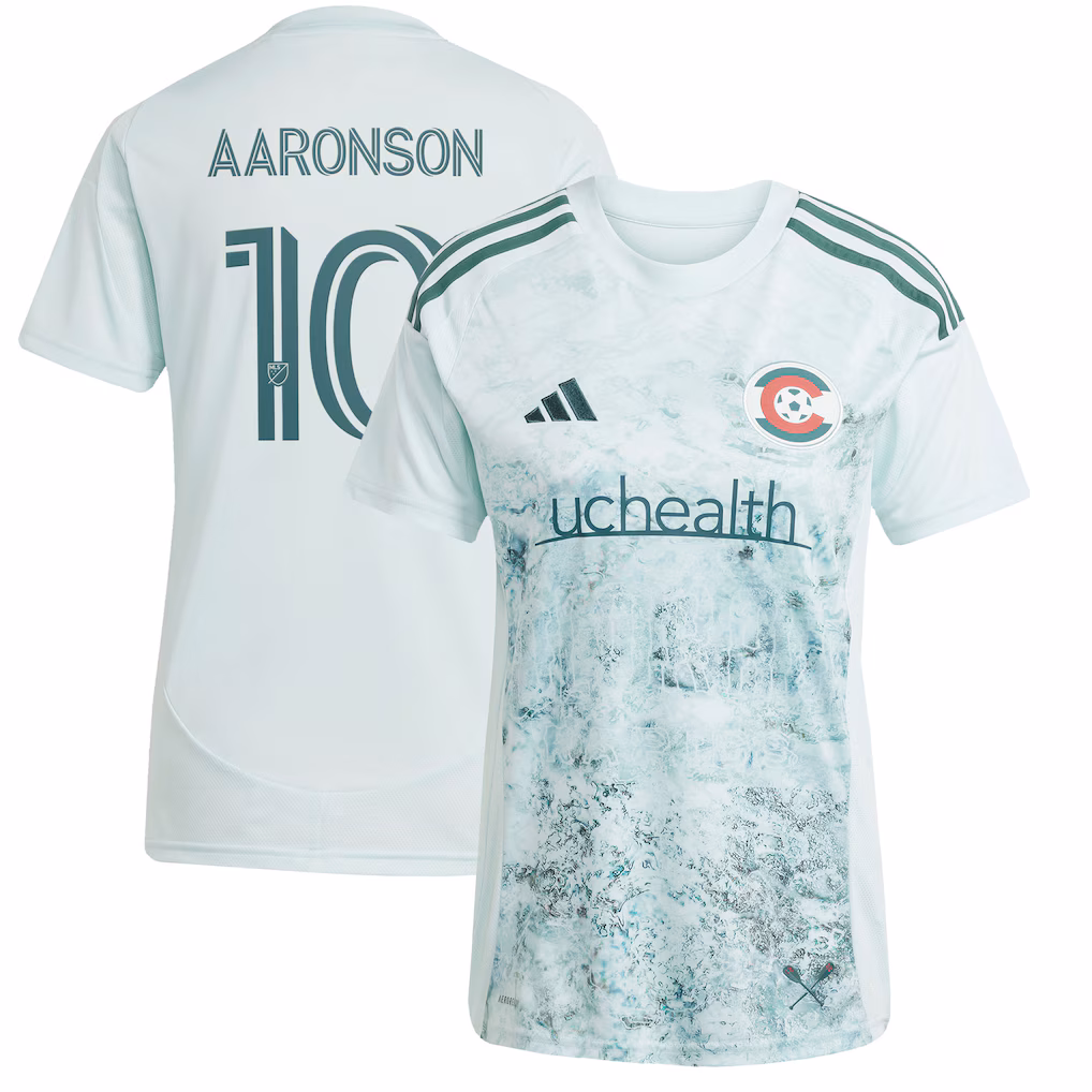Women's Colorado Rapids Paxten Aaronson adidas Green 2025 Headwaters Replica Jersey - Ujersey NHL