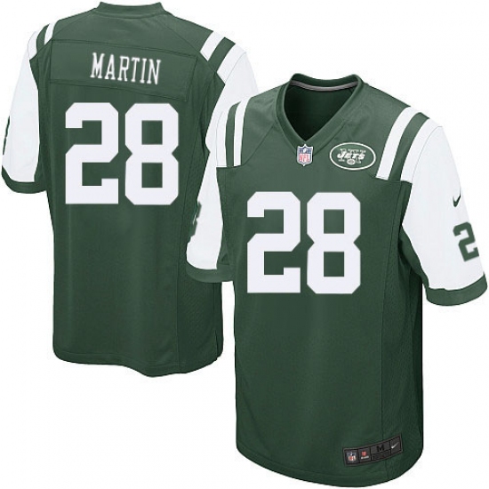 Men's Nike New York Jets #28 Curtis Martin Game Green Team Color NFL Jersey - Ujersey