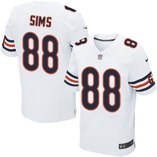 Men's Nike Chicago Bears #88 Dion Sims Elite White NFL Jersey - Ujersey