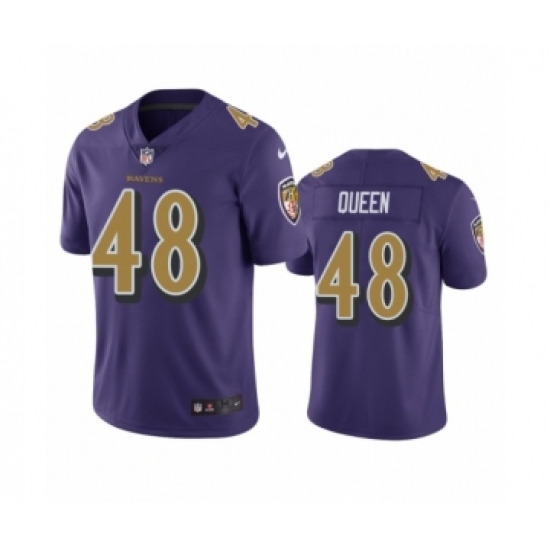 Baltimore Ravens #48 Patrick Queen Purple Color Rush Limited Jersey - Ujersey