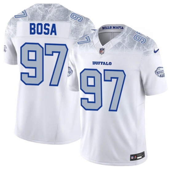 Men's Buffalo Bills #97 Joey Bosa White 2025 F.U.S.E. “Rivalries” Vapor Limited Football Stitched Jersey - Ujersey